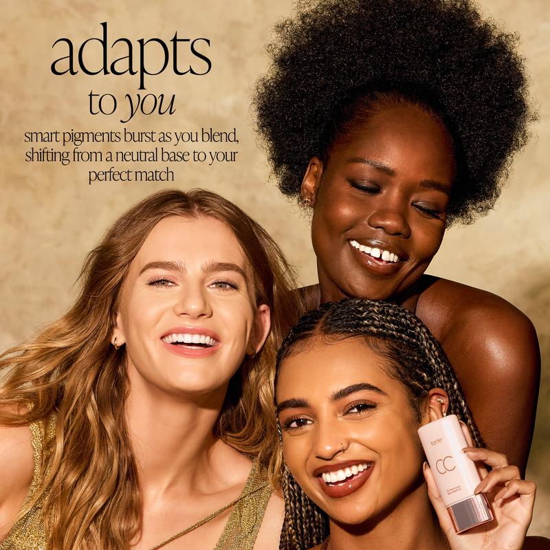 tarte summer skin essentials - CC color-correcting tinted serum + creaseless SPF 30 mineral setting powder
