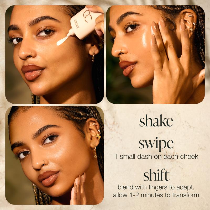 tarte summer skin essentials - CC color-correcting tinted serum + creaseless SPF 30 mineral setting powder